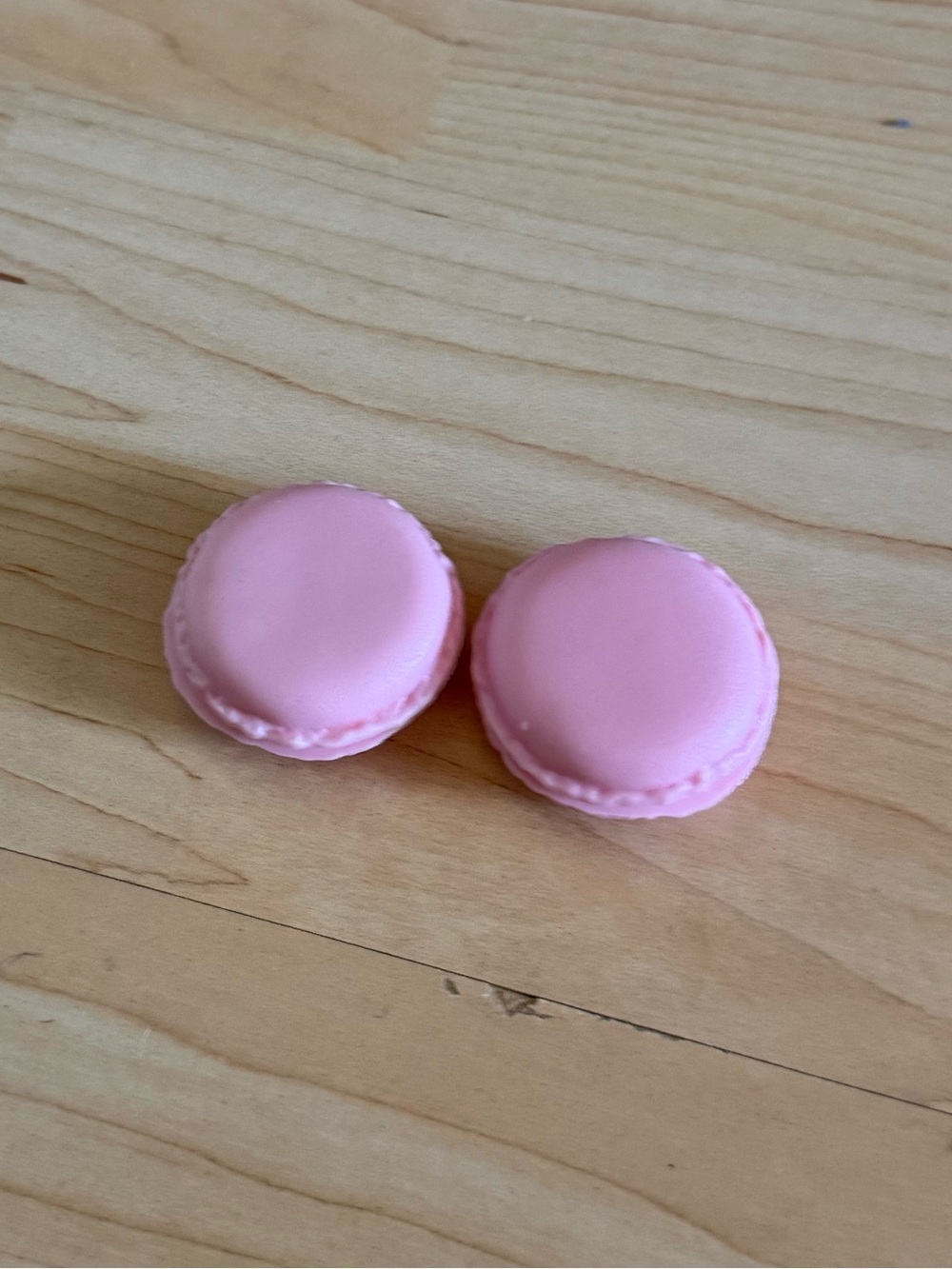 Pink and white Macaron plastic storage containers